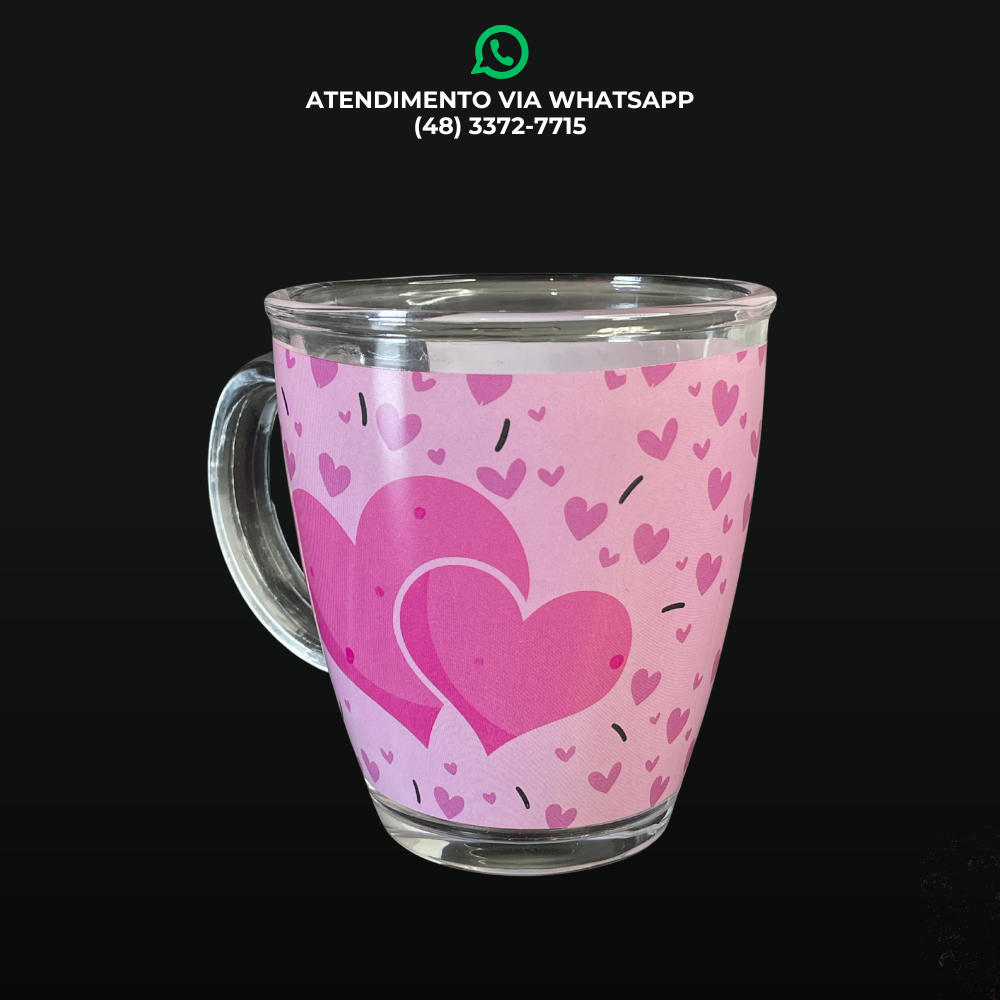CANECA DE VIDRO FRASES DE VÓ