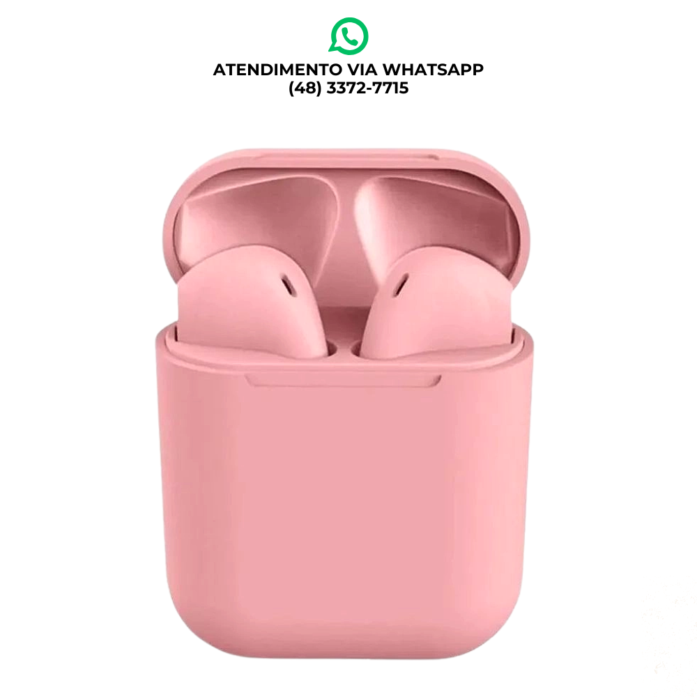 FONE SEM FIO I12 MACAROON AJ-D12