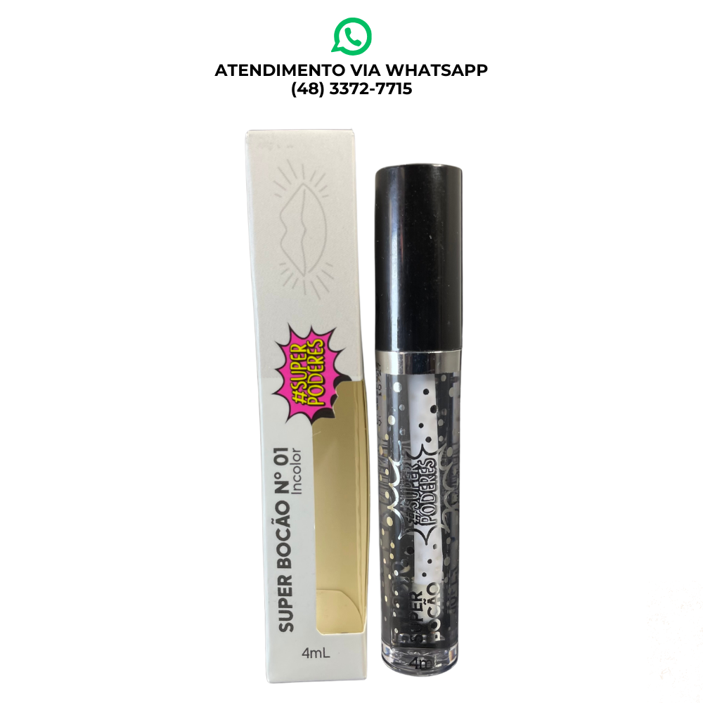 GLOSS SUPER BOCÃO Nº1 INCOLOR