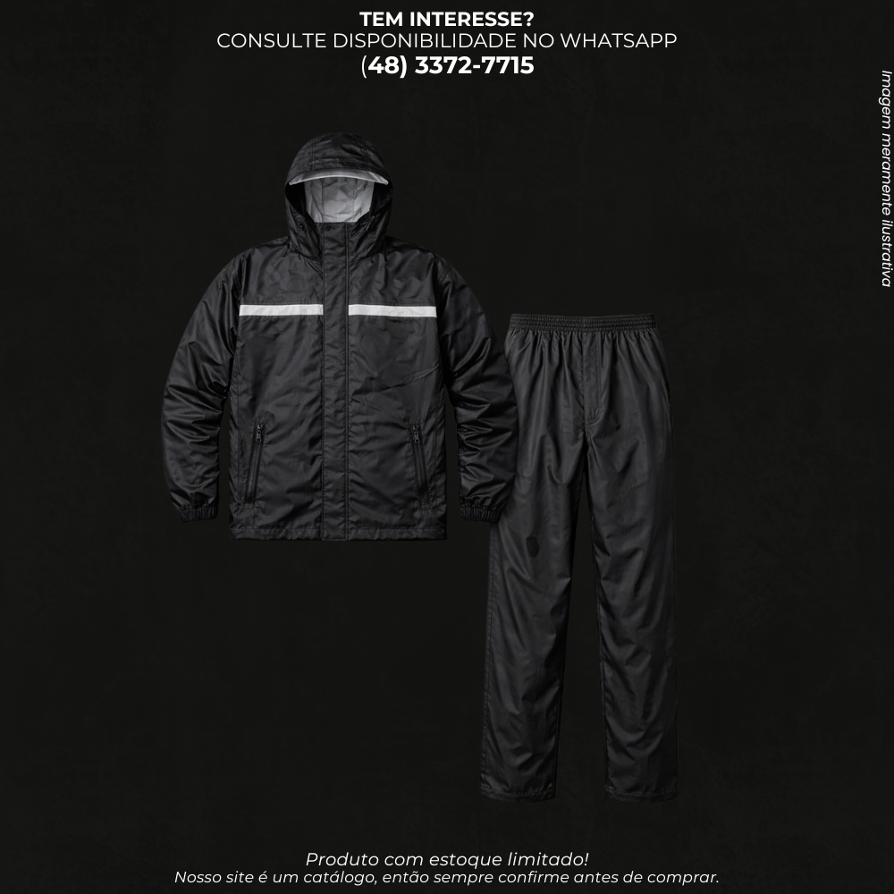 Capa de Chuva Impermeável com Capuz para Moto