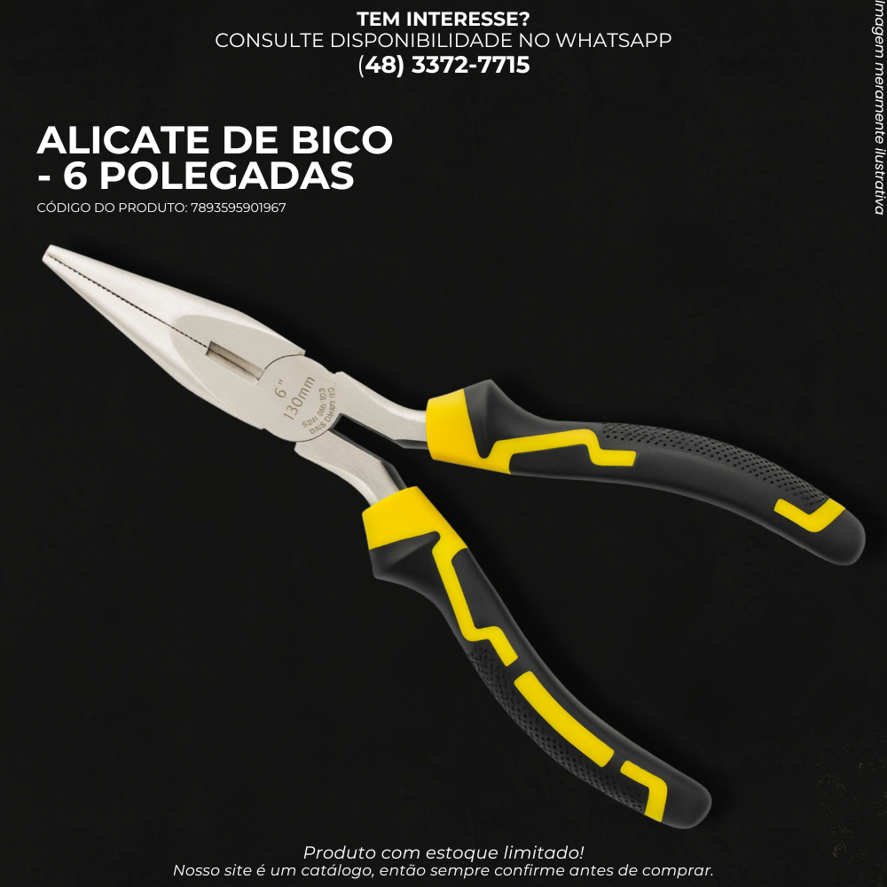 ALICATE DE BICO 6 POLEGADAS