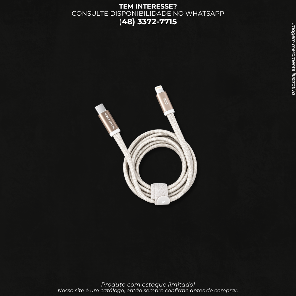Cabo de Carregamento USB-C para Lightning SJX42
