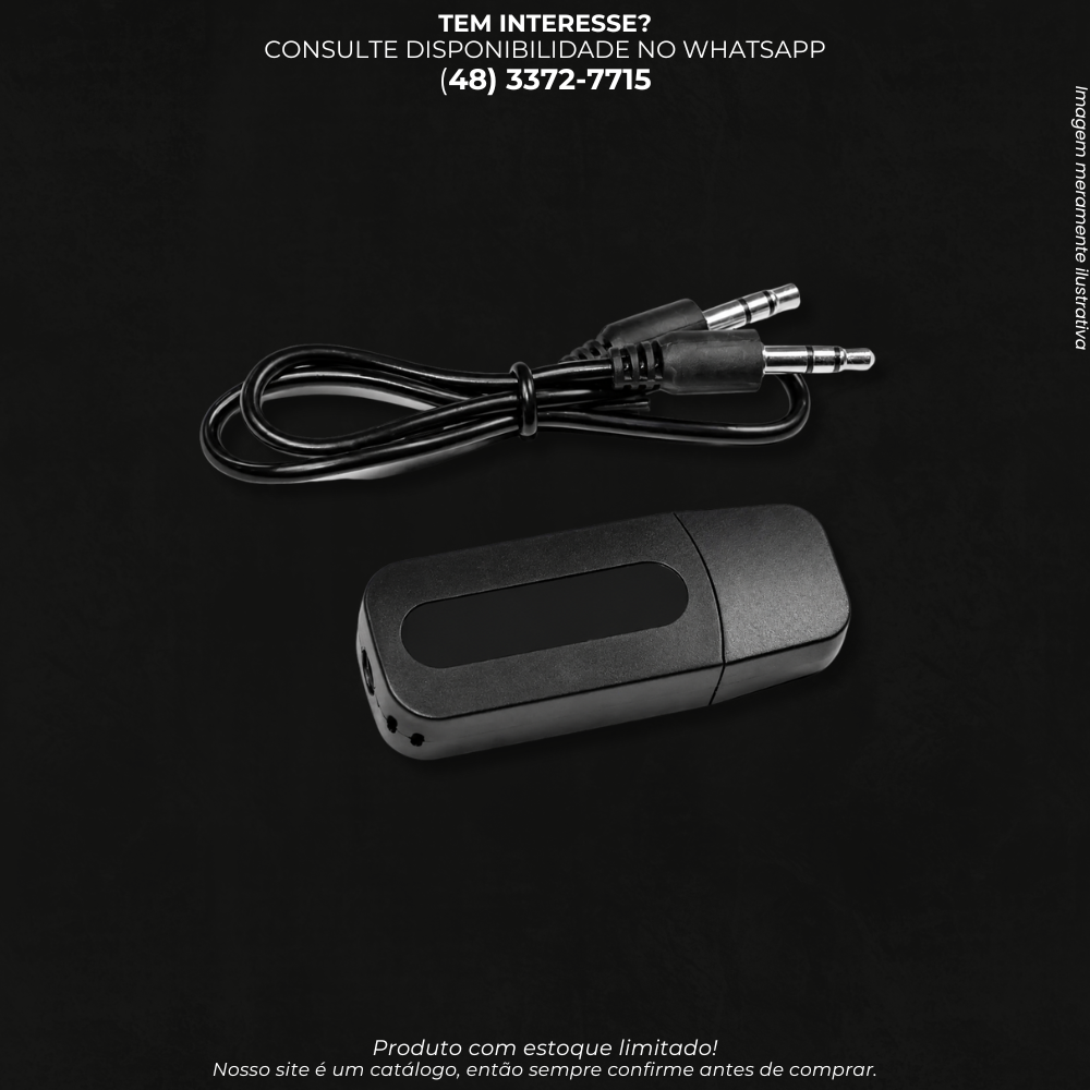 Receptor e Transmissor de Áudio Bluetooth com P2 XC-BTT-2