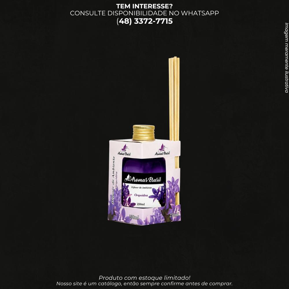 Difusor de Ambiente com Varetas 250ml – Aromas Brasil - 549