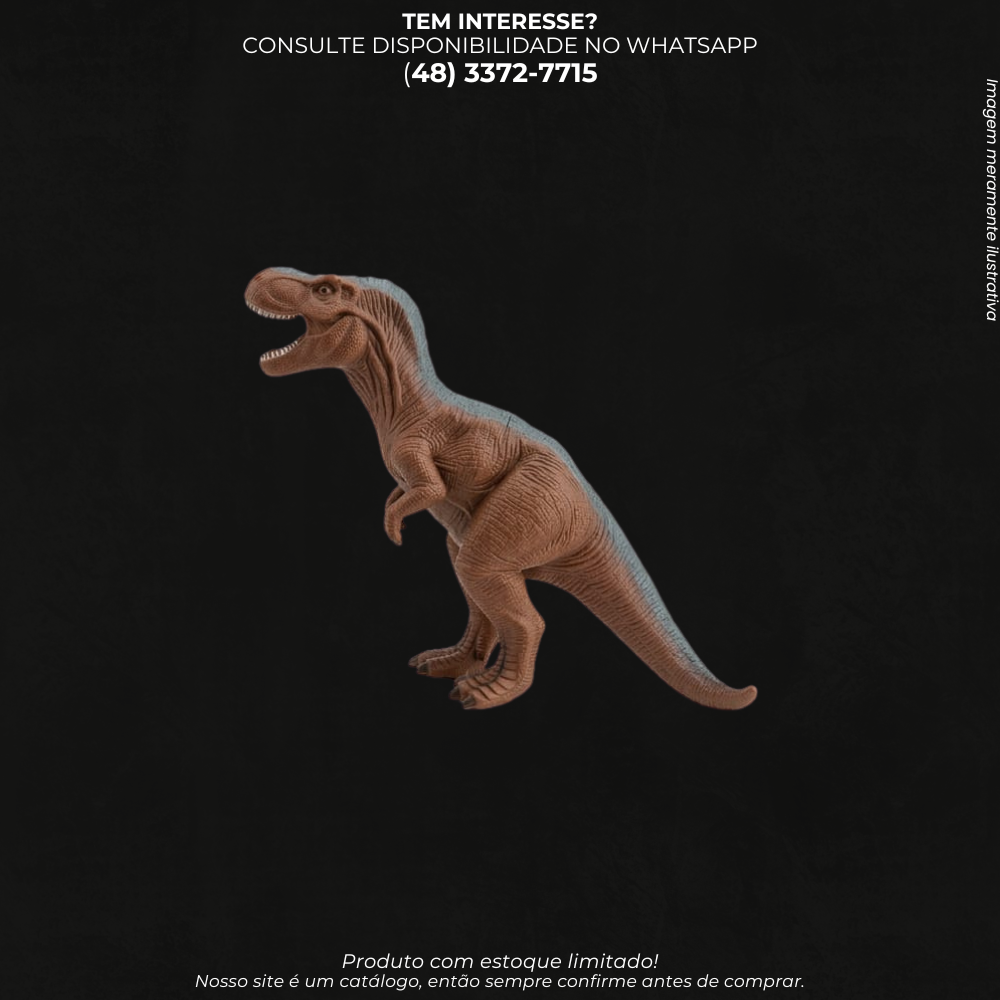 Boneco Dinossauro T-Rex de Brinquedo com Detalhes Realistas Ref:012