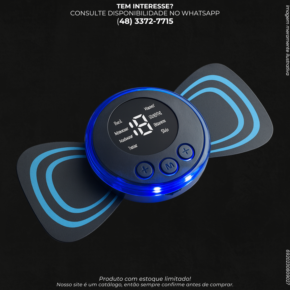 Massageador Borboleta Portátil com Pulso Eletrônico