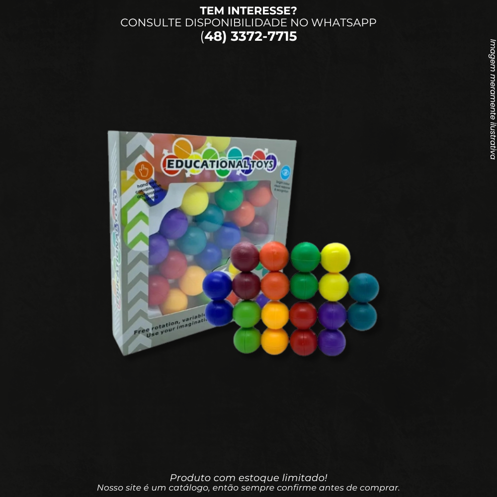 Brinquedo Educativo de Descompressão com Bolinhas Coloridas – Coordenação e Raciocínio REF:631