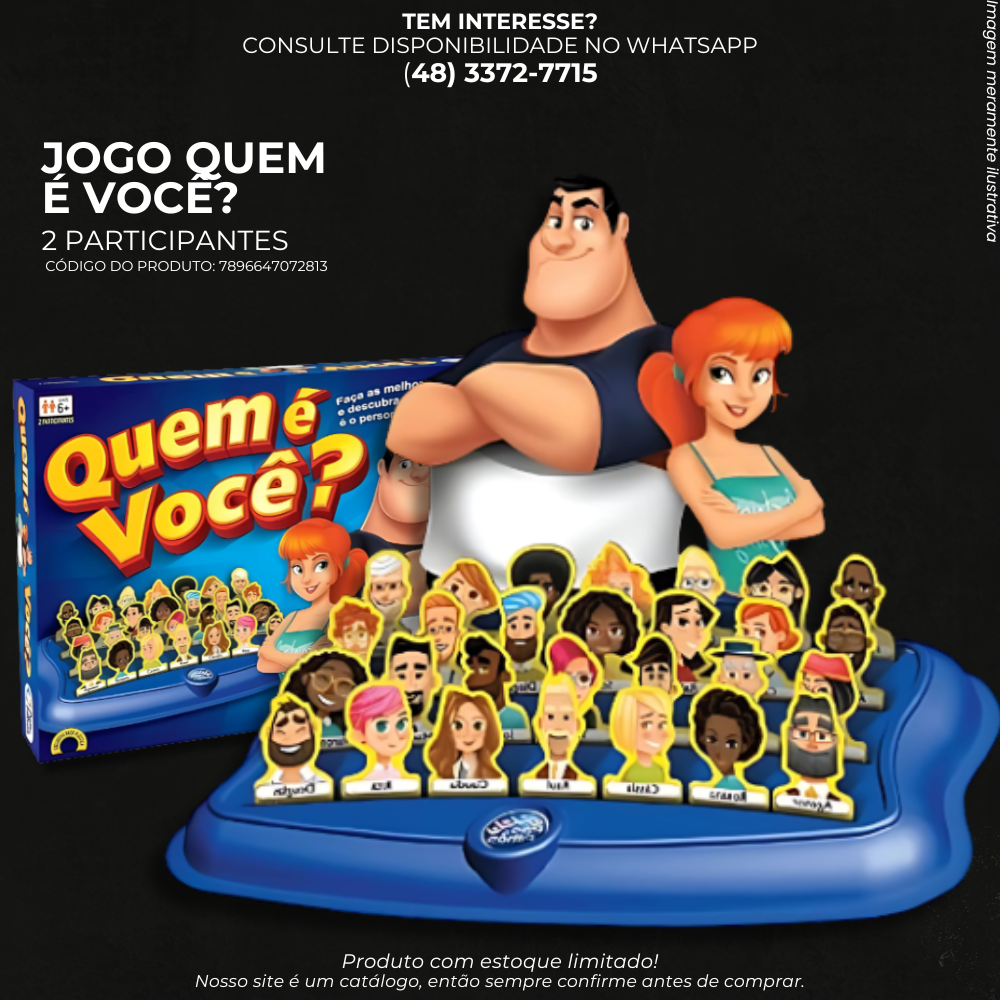 JOGO QUEM É VOCÊ? – 2 PARTICIPANTES