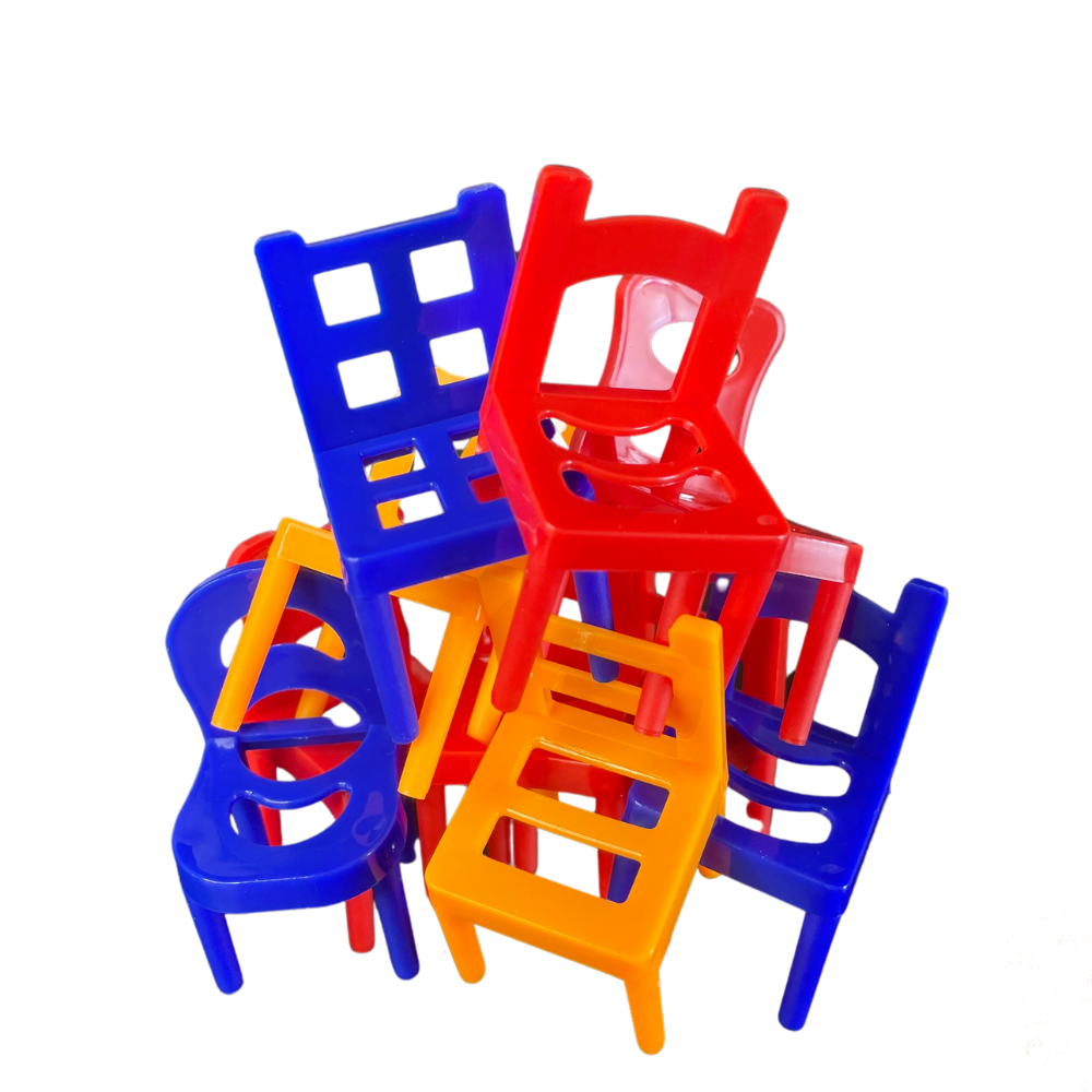 EQUILIBRA CADEIRAS - BRINQUEDO 24 PÇS