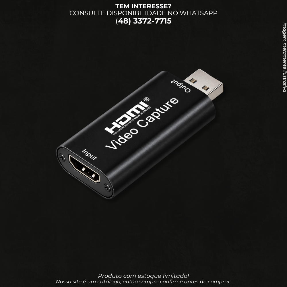 Placa de Captura de Vídeo HDMI para USB – Video Capture MTS-010
