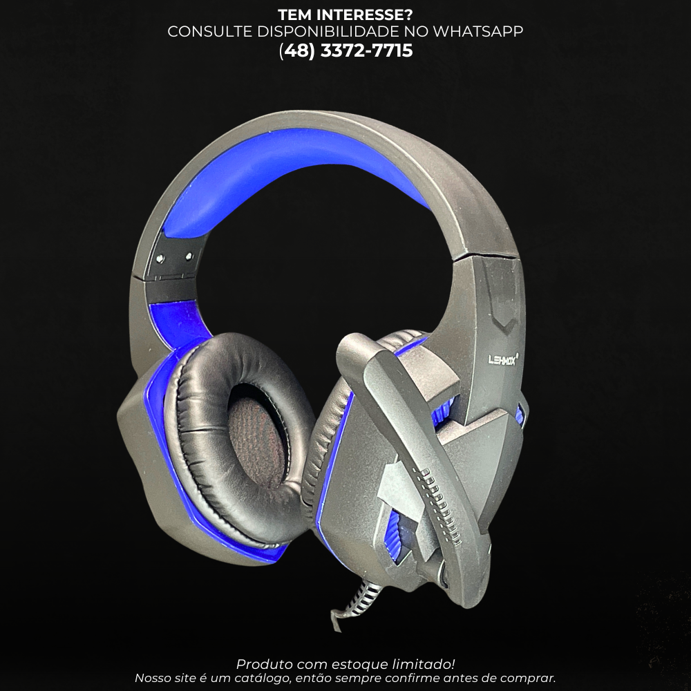 Headset Gamer com Microfone – Conforto e Imersão para Jogos