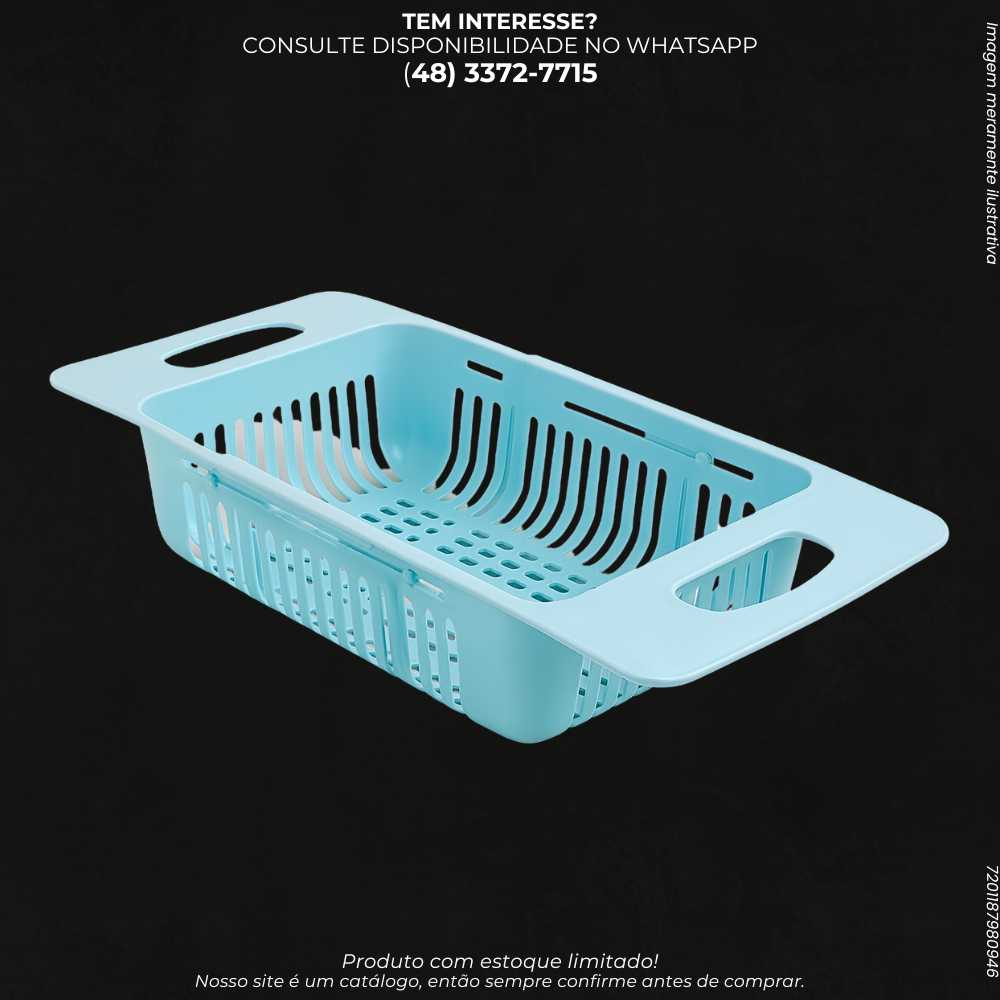 Cesto Escorredor Extensível para Pia