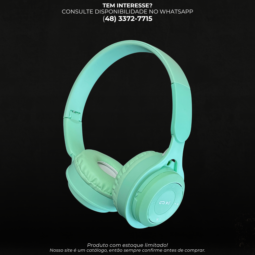 Fone de Ouvido Estéreo ST-95 com Bluetooth e Controle Integrado