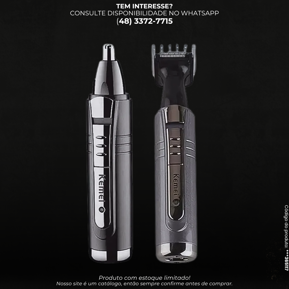 Máquina de Cortar Pelos Kemei 2 em 1