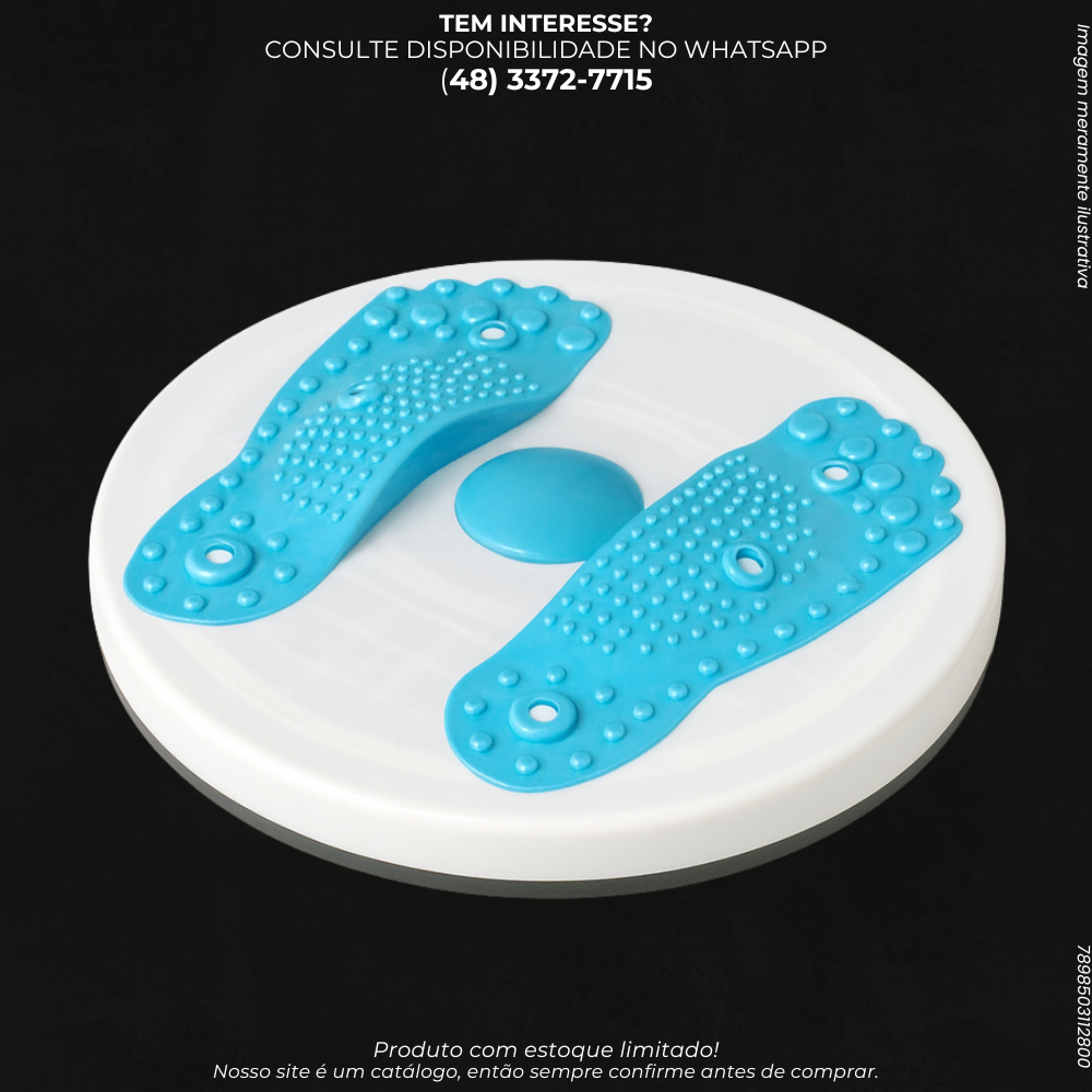 Disco Massageador Twist 3D com Plataforma Giratória