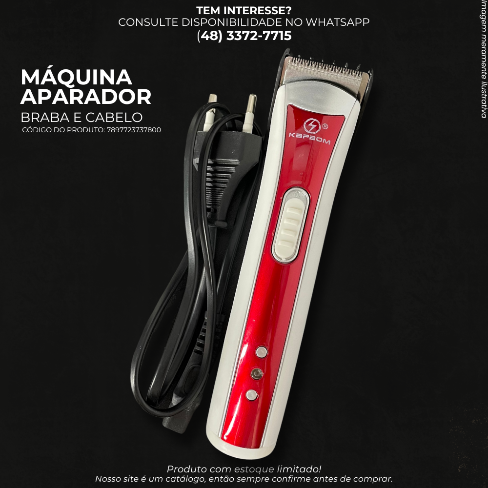 MÁQUINA APARADOR – BARBA E CABELO