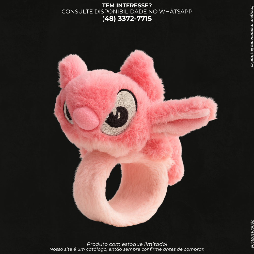 Pulseira de Pelúcia Abraçadinha com Movimento Infantil