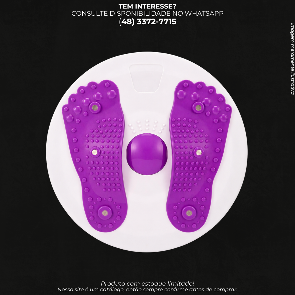 Disco Twister de Ginástica com Massageador para Exercícios
