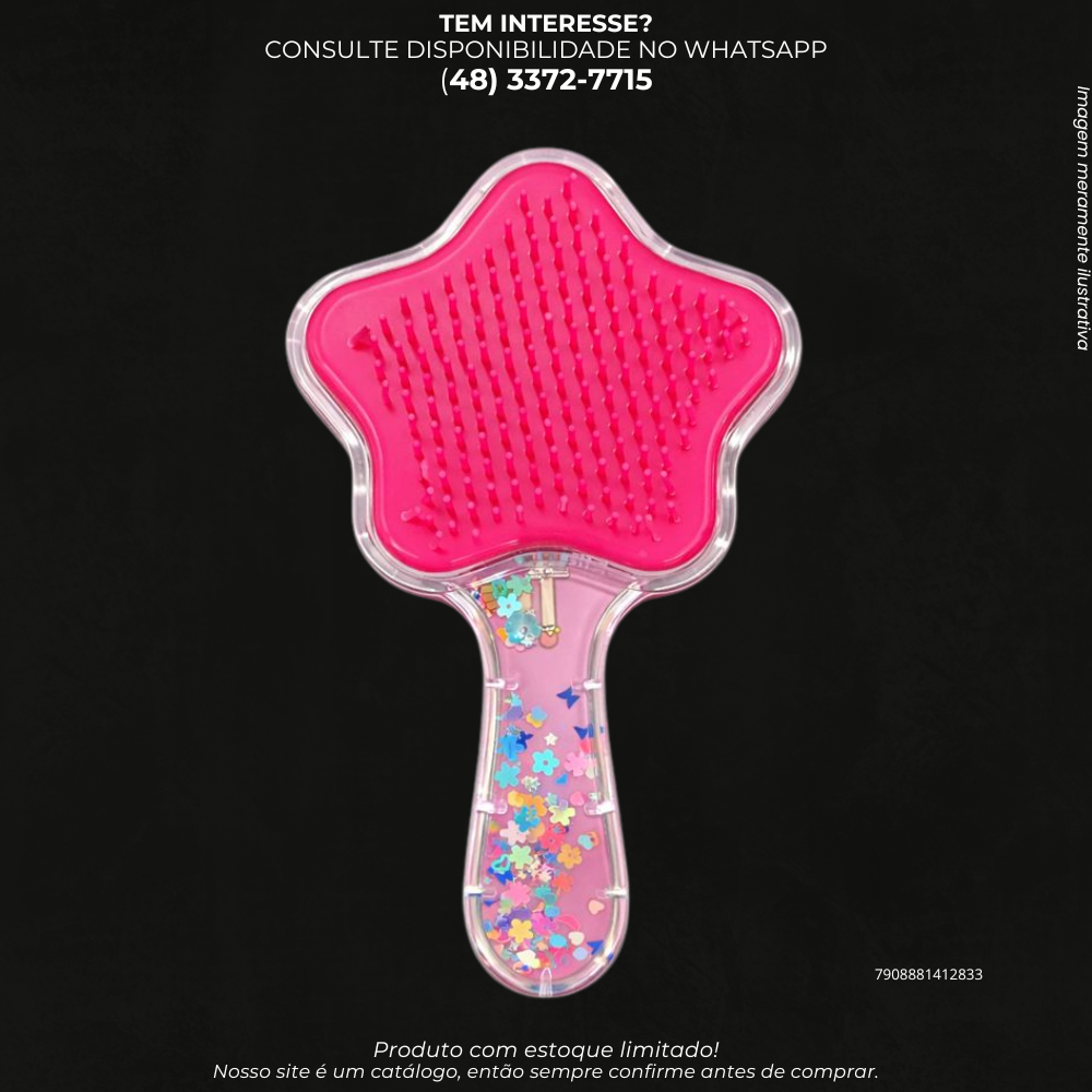 Escova de Cabelo Infantil com Cerdas Macias para Uso Diário