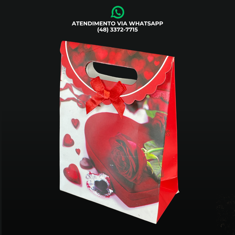 SACOLA DE PAPEL PARA PRESENTE - PEQUENA