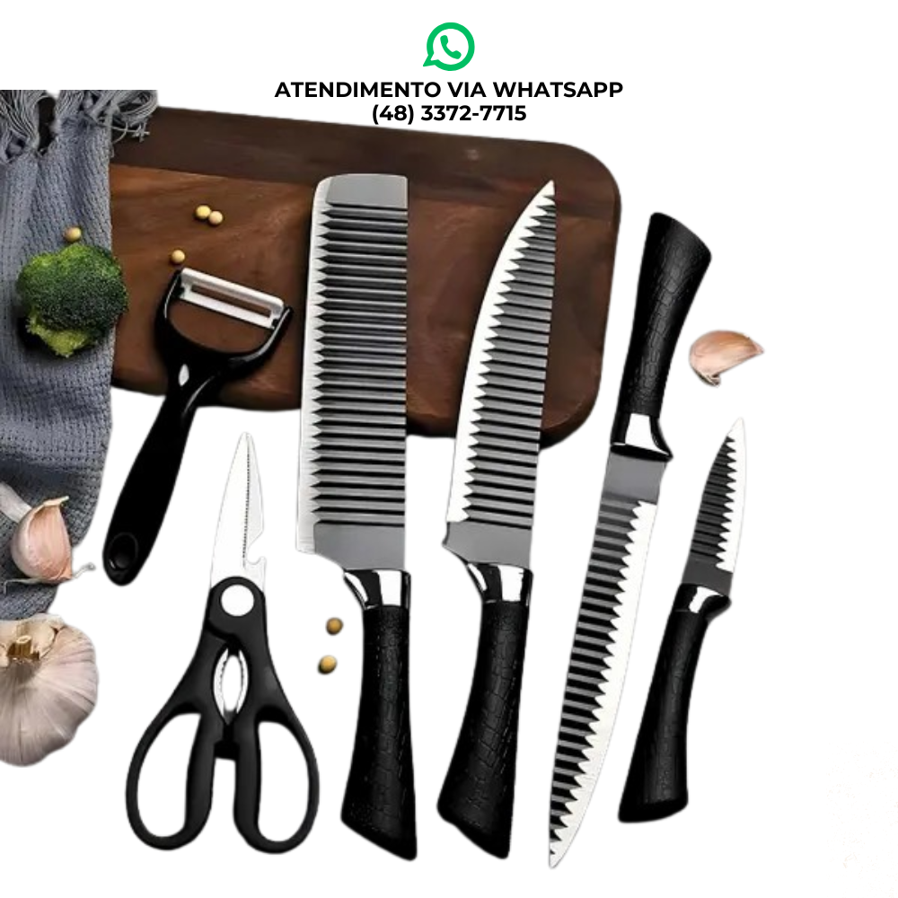 KIT DE FACAS PARA COZINHA KA-F13
