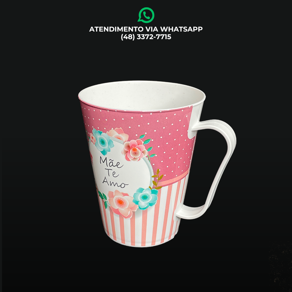 CANECA DE PLÁSTICO DIA DAS MÃES