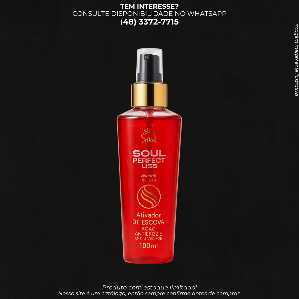 Ativador de Escova Leave-in 100 ml – Anti-frizz e Anti-umidade