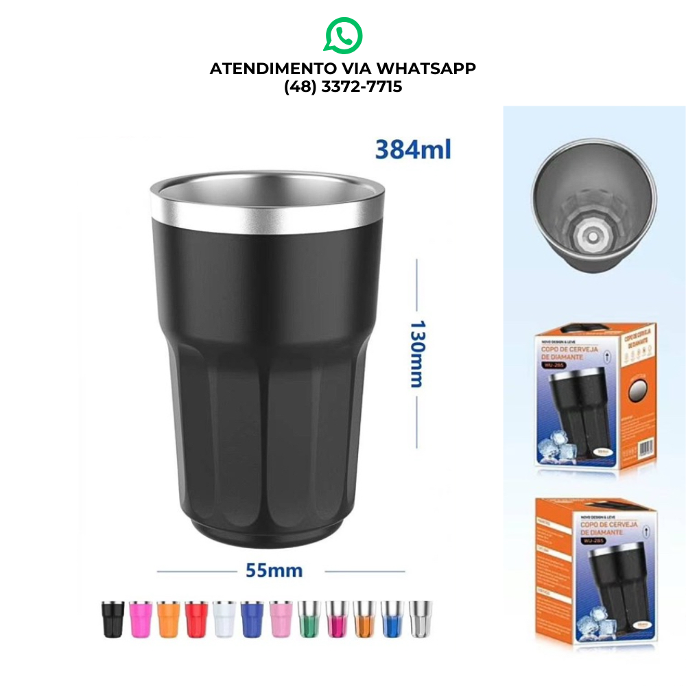 COPO TÉRMICO DIAMANTE 384ML
