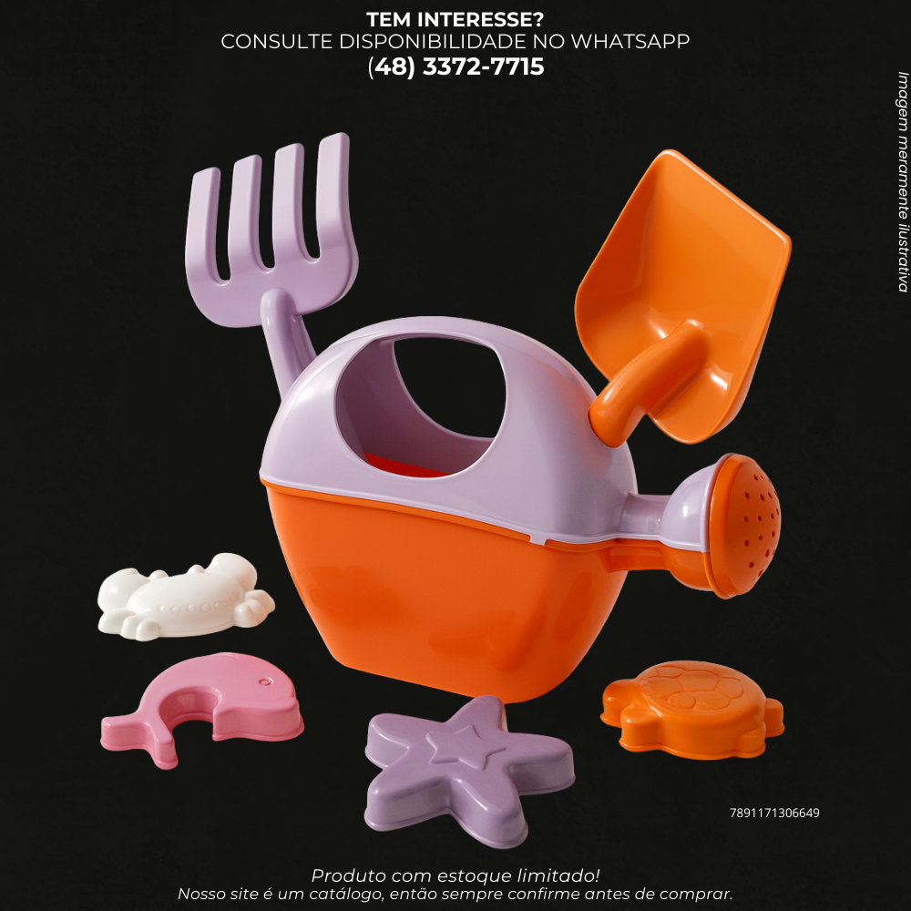 Regador Infantil com Acessórios Da Onda