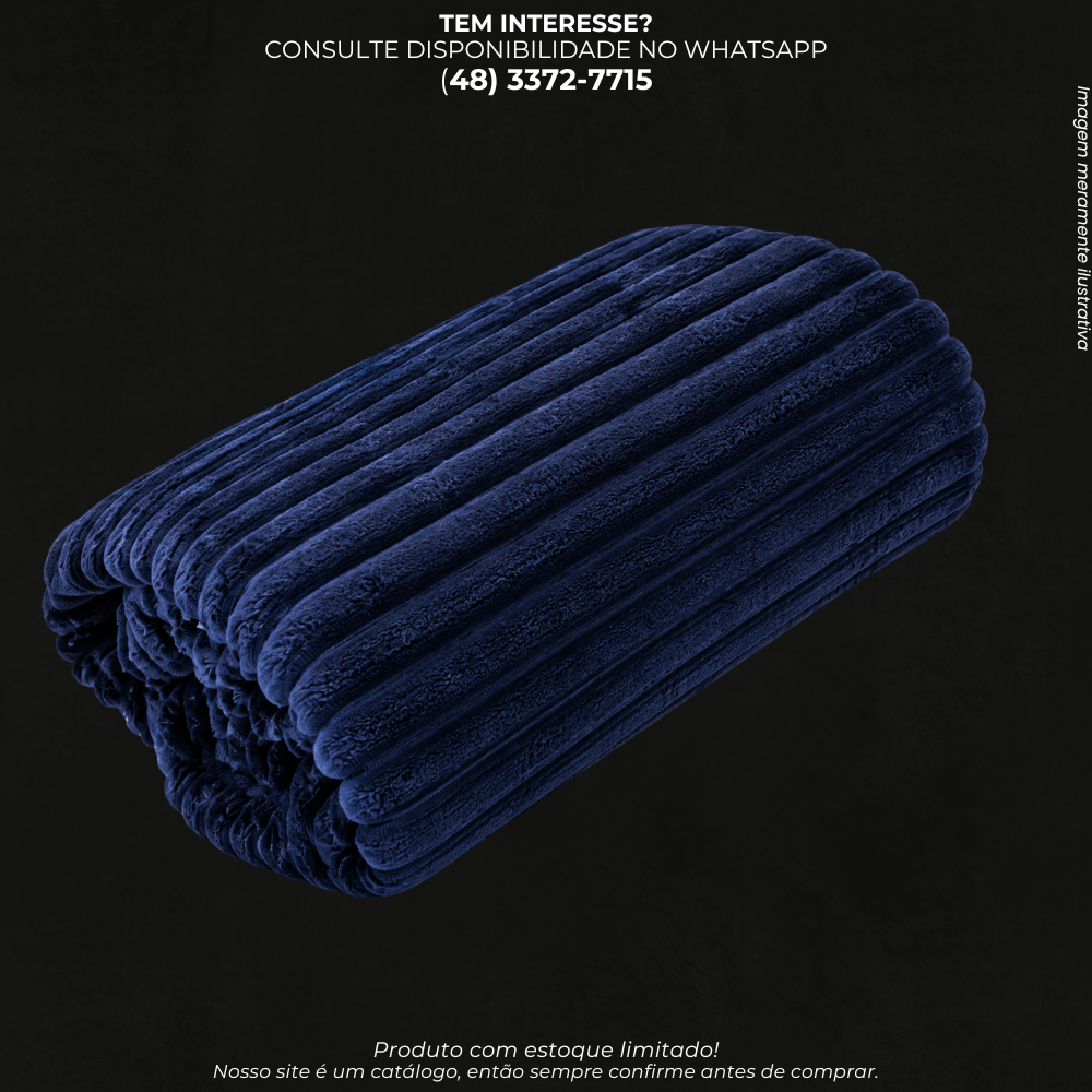 Manta Luster Corttex Toque Macio para Sofá e Cama 180x220cm