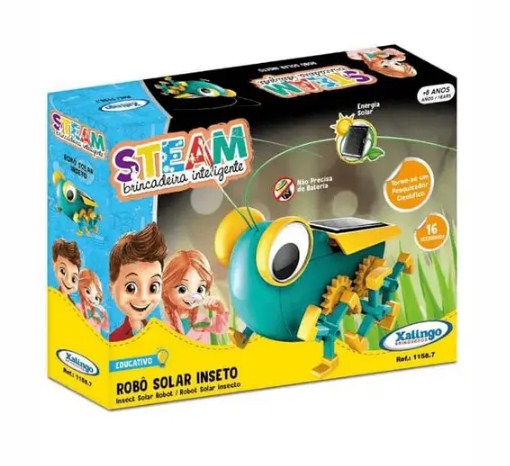 ROBÔ SOLAR INSETO - STEAM BRINCADEIRA INTELIGENTE: APRENDIZADO E DIVERTIMENTO COM A XALINGO! 🤖🌞
