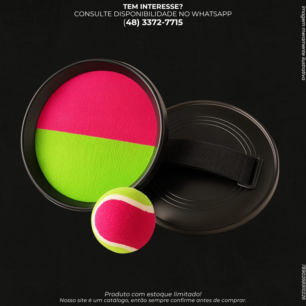 Brinquedo Jogo de Disco com Bola Velcro – Diversão ao Ar Livre