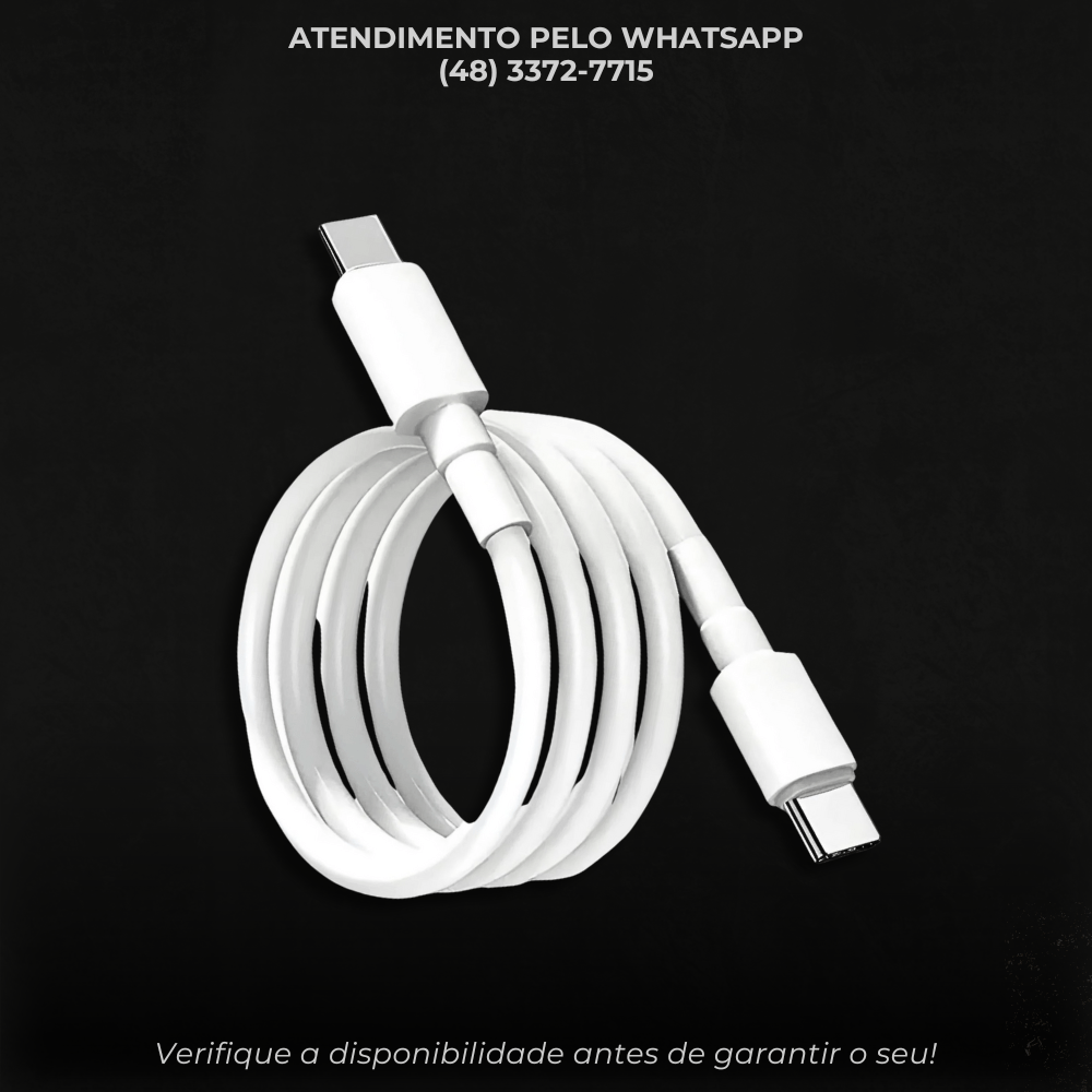 Cabo USB Tipo - C 60W – 1 Metro A2795 | Alta Velocidade e Segurança na Carga - G POWER