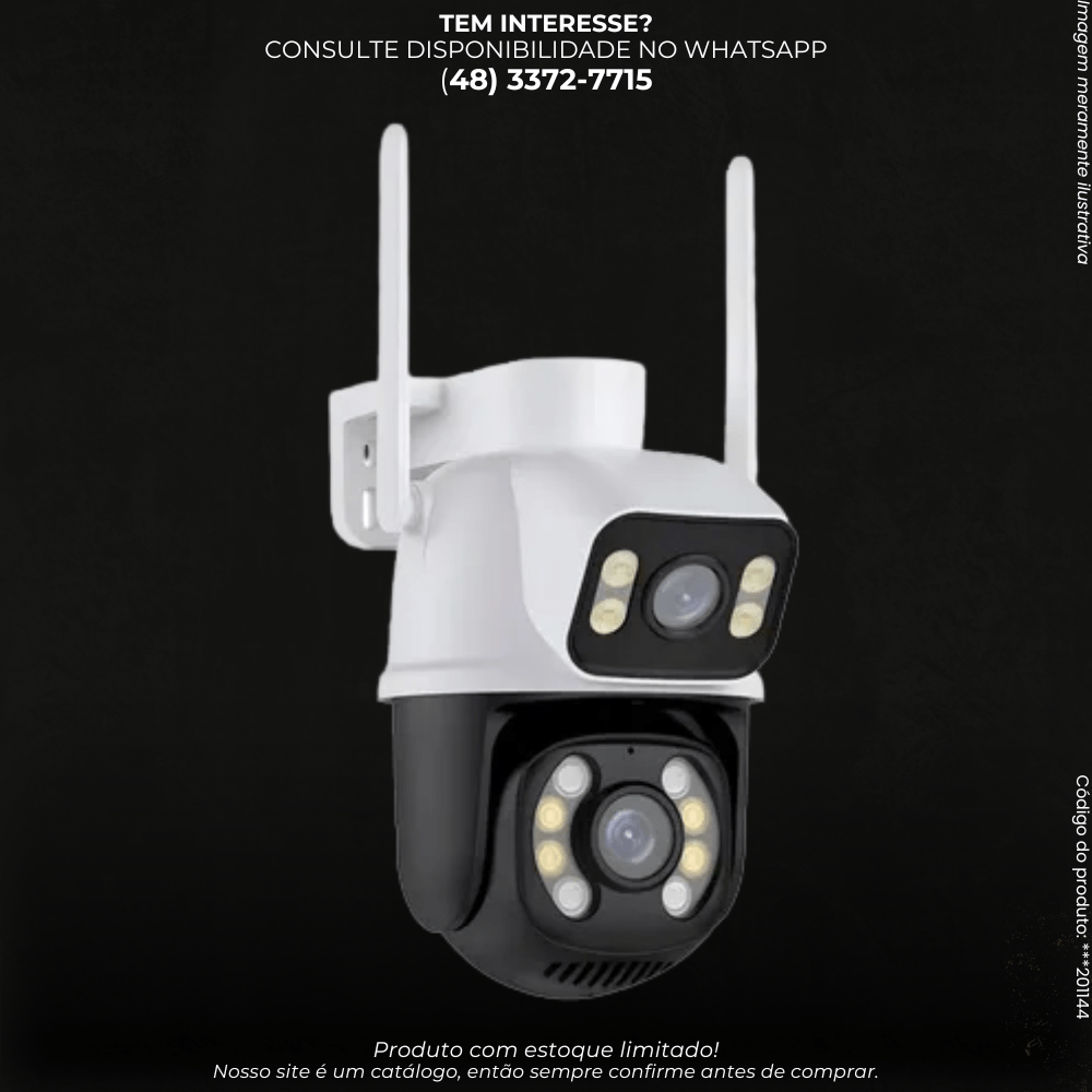 Câmera de Segurança Wi - Fi Smart com Visão Noturna - G POWER