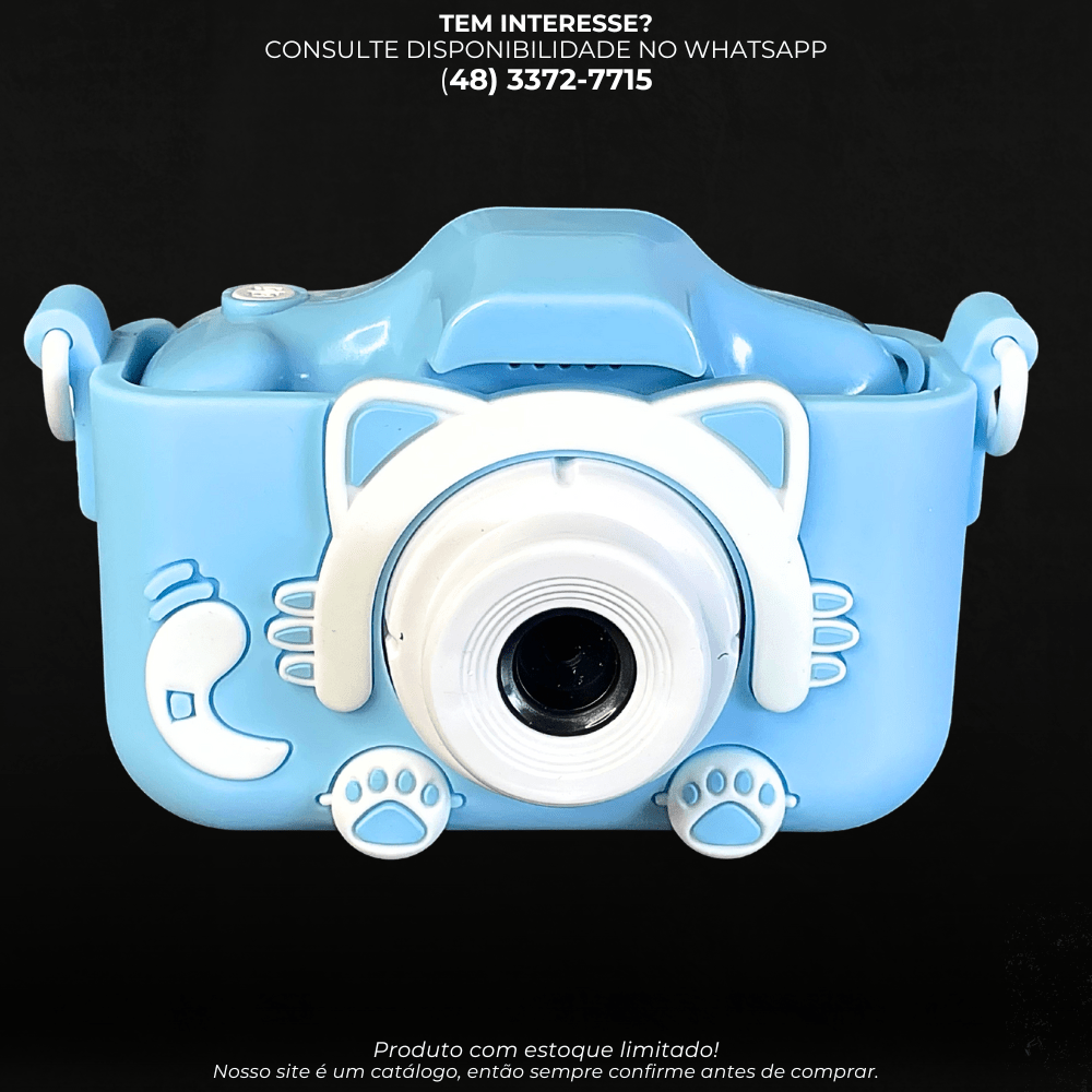 Câmera Infantil Digital Gato Azul - G POWER