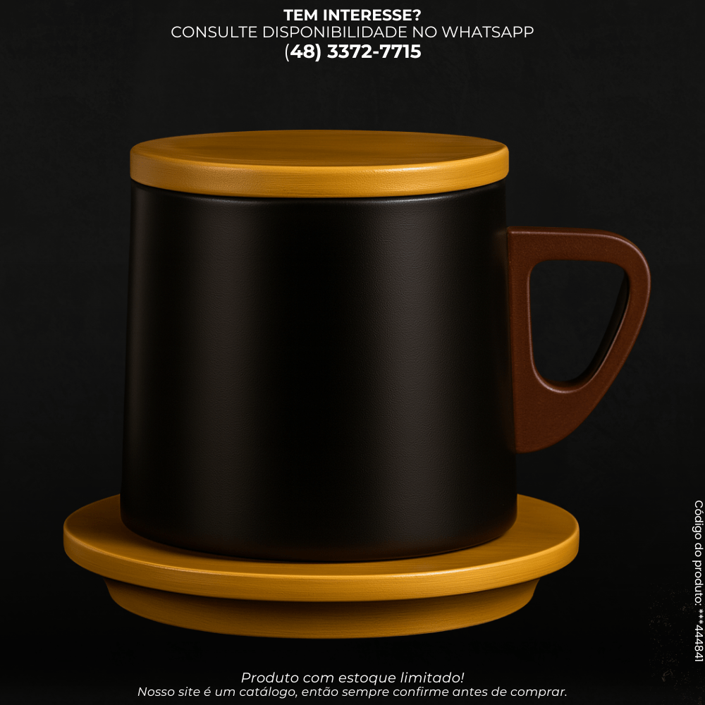 Caneca Térmica com Tampa e Base Retrô - G POWER