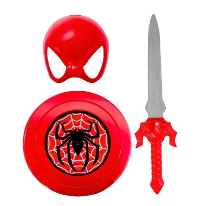 Kit Fantasia Herói Infantil com Escudo Espada e Máscara