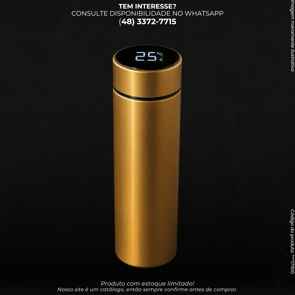 Garrafa Térmica com Display Digital – 500ml - G POWER