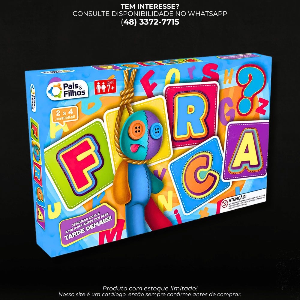 Jogo da Forca Educativo Colorido – Pais & Filhos - G POWER