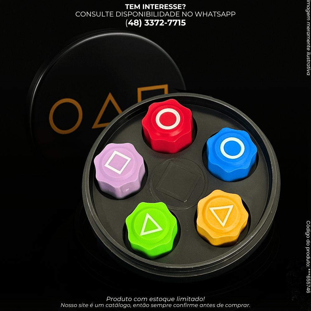 Jogo de Pinos Coloridos com Estojo Round 6 - G POWER