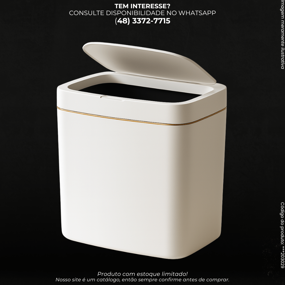 Lixeira Inteligente com Sensor de Movimento - G POWER