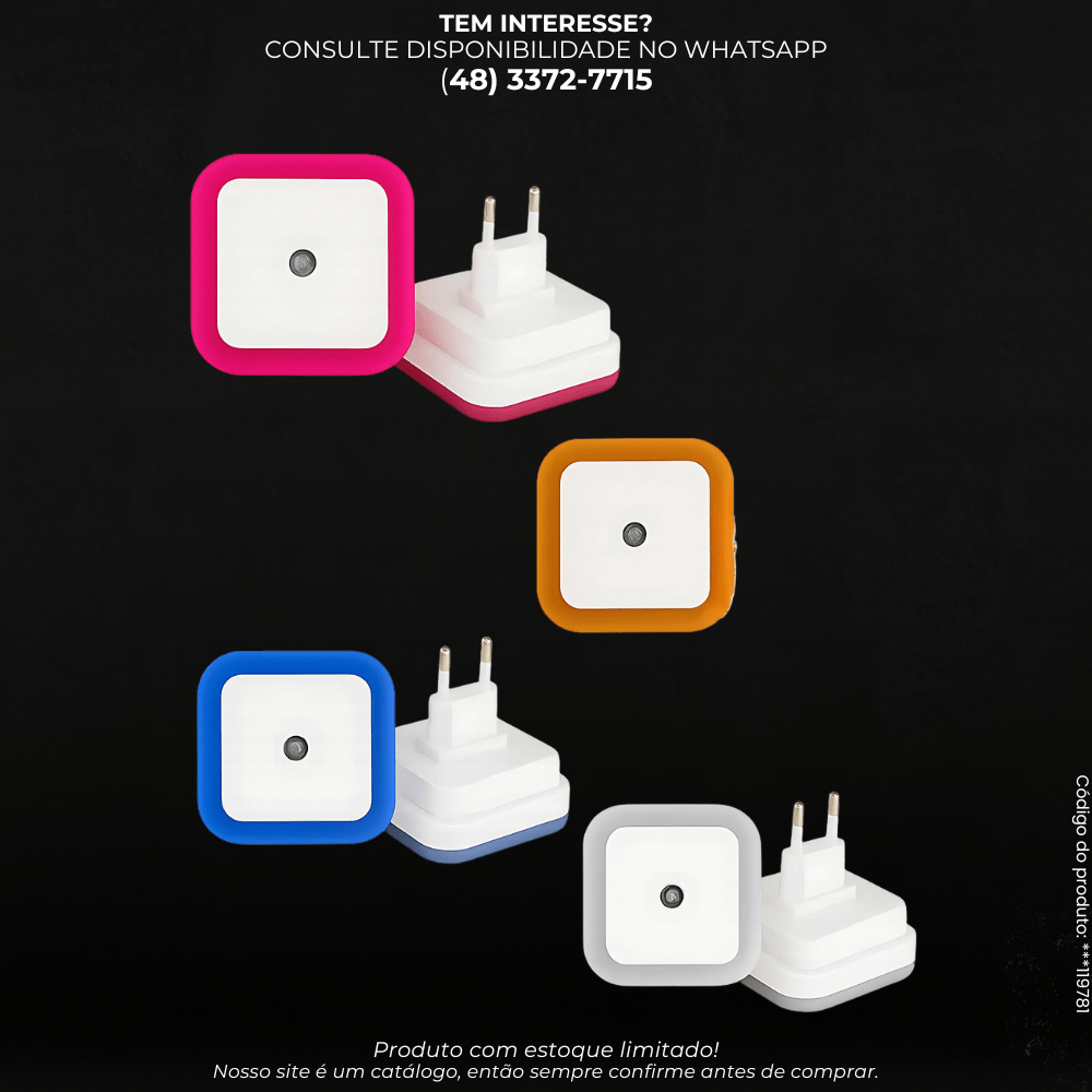 Luminária Noturna com Sensor de Presença Bivolt - G POWER
