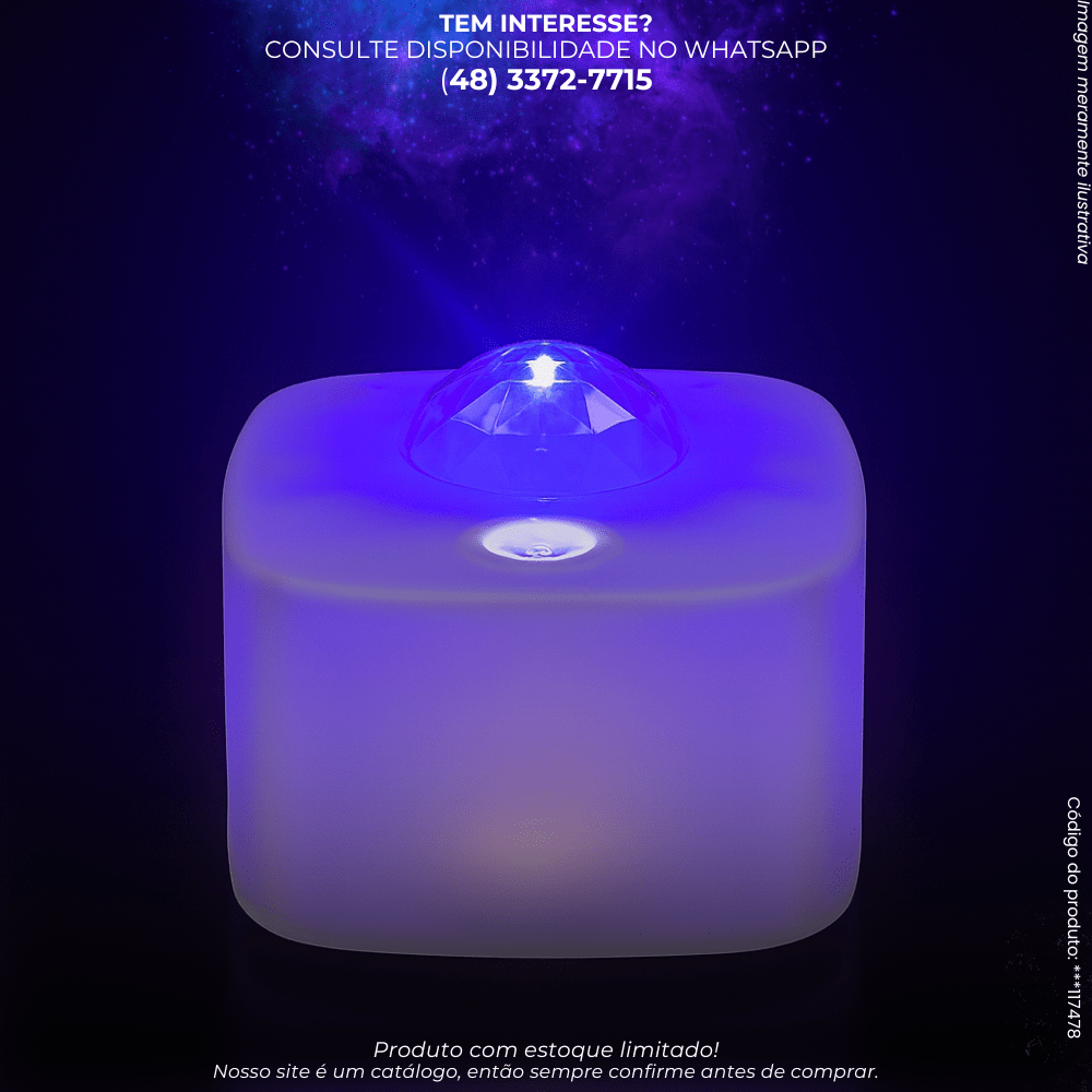 Luminária Projetora Ocean Wave Luz Noturna e Decorativa - G POWER