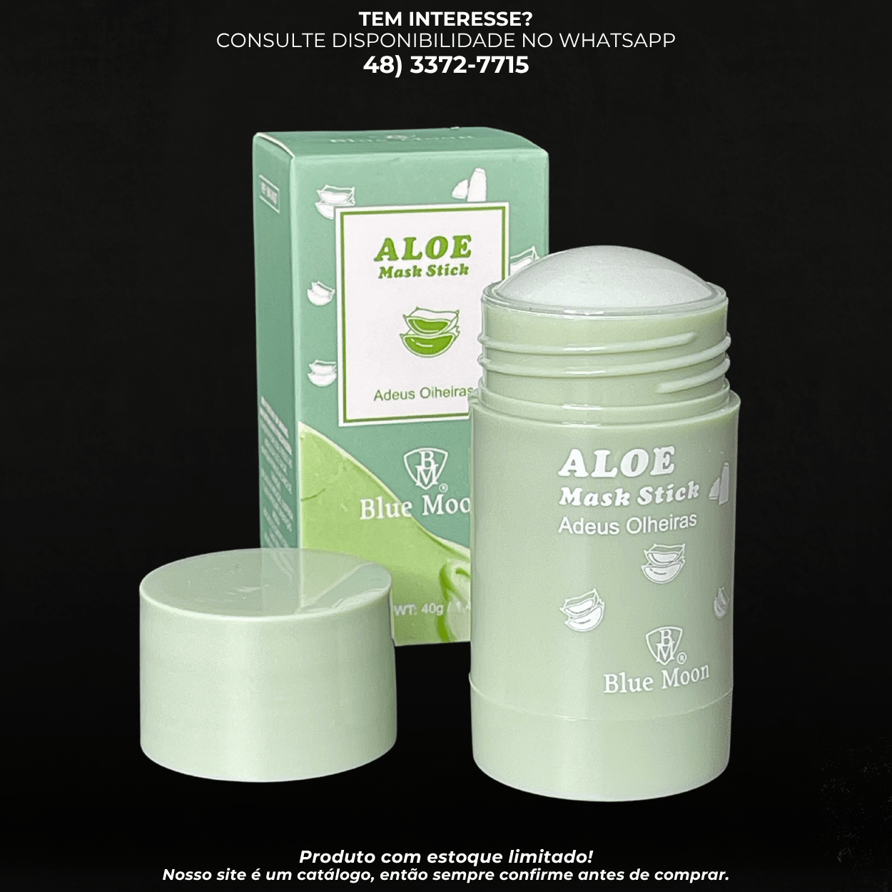 Máscara Facial Aloe Stick – BM - 24027 | Adeus Olheiras - G POWER