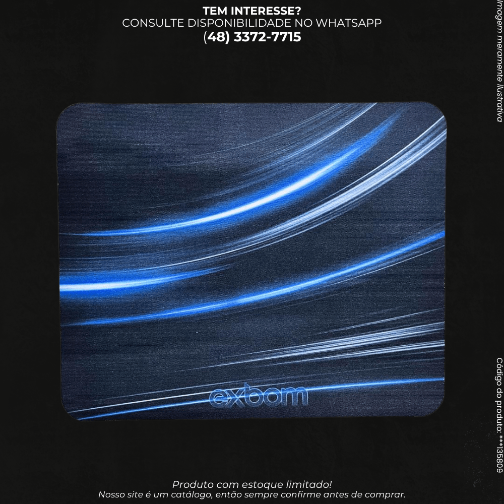 Mouse Pad Retangular – Base Antiderrapante - G POWER