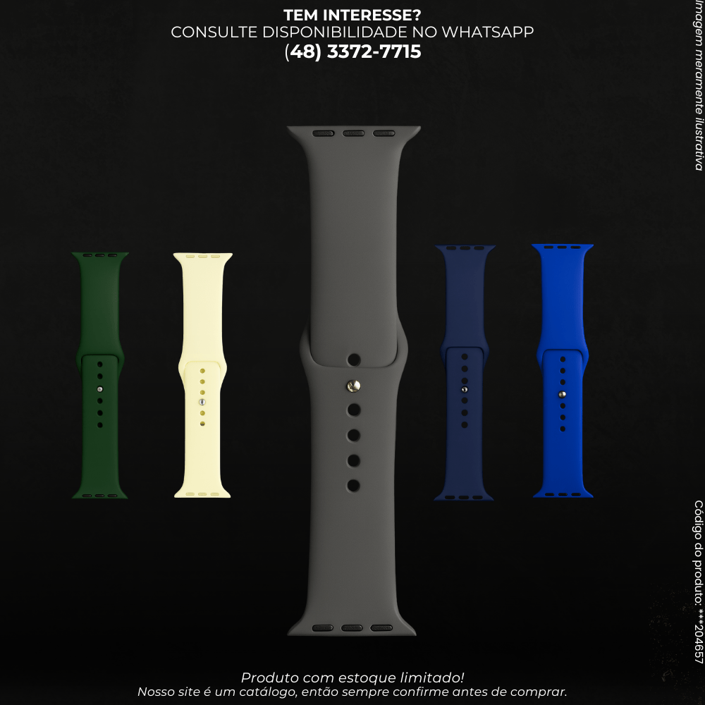 Pulseira Silicone Macio para Relógio Inteligente – 14 Cores - G POWER