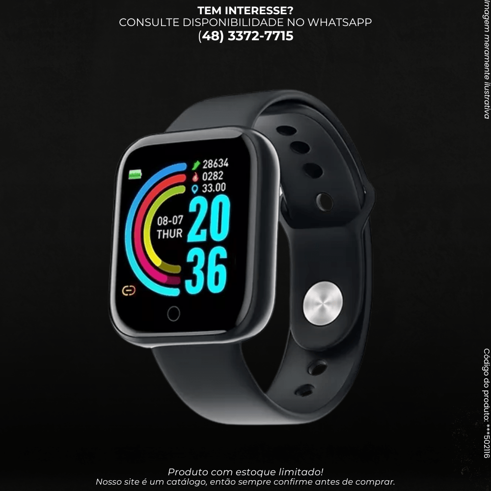 Relógio Smart Bracelet com Monitor de Saúde - G POWER