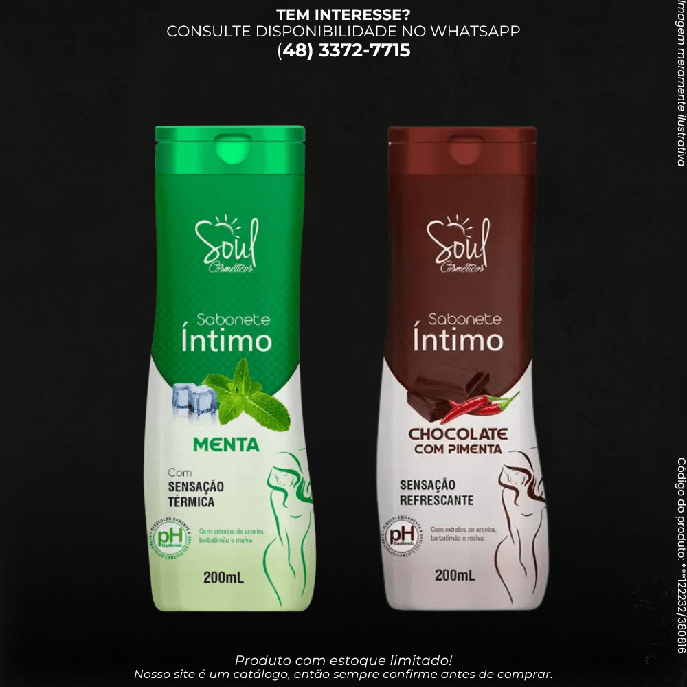 Sabonete Íntimo Soul com Sensação Térmica 200ml (Unidade) - G POWER