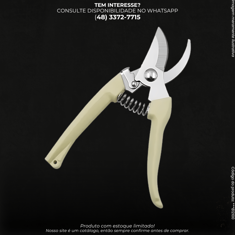 Tesoura de Poda Profissional com Cabo Anatômico - G POWER