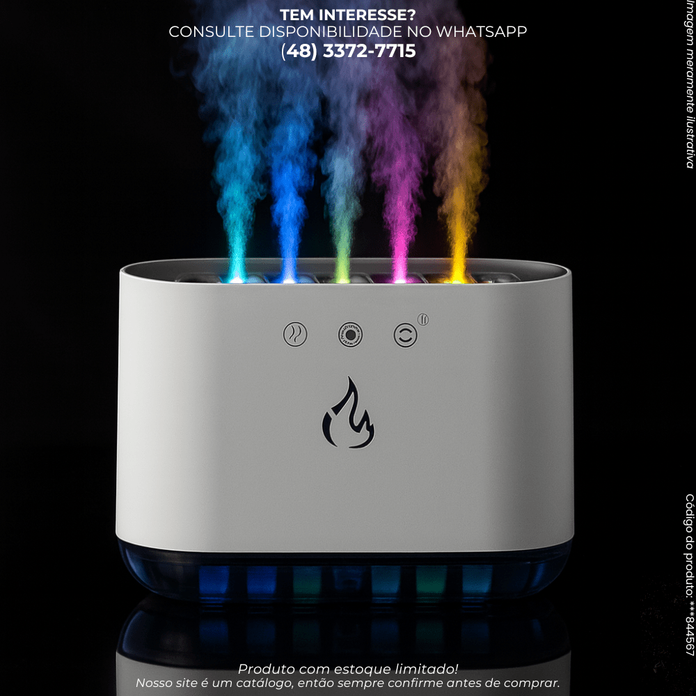 Umidificador Colorido com Multijatos e Luzes LED - G POWER